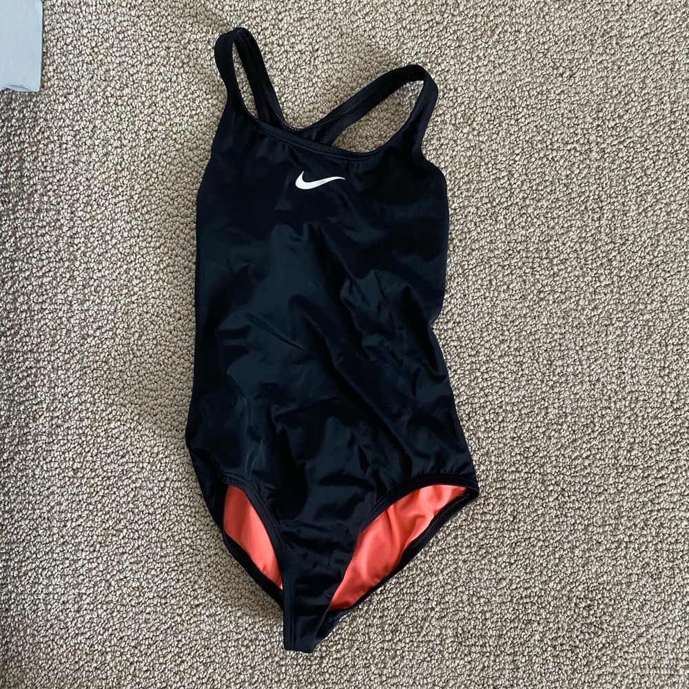 Girl’s Black One Piece Bathing Suit